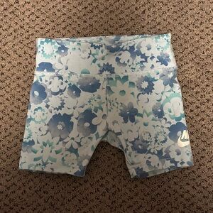 Nike Toddler Blue Floral Pattern Shorts